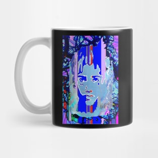 blue tattoo face by LowEndGraphics Mug